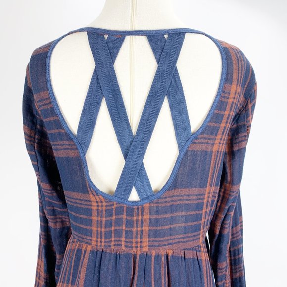 Paper Crane Anthropologie Small Navy Dress - Picture 6 of 8